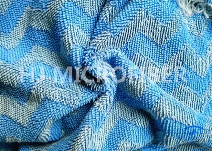 Ткань Microfiber кучи закрутки типа Weave жаккарда для пусковых площадок Mop, тканей Microfiber