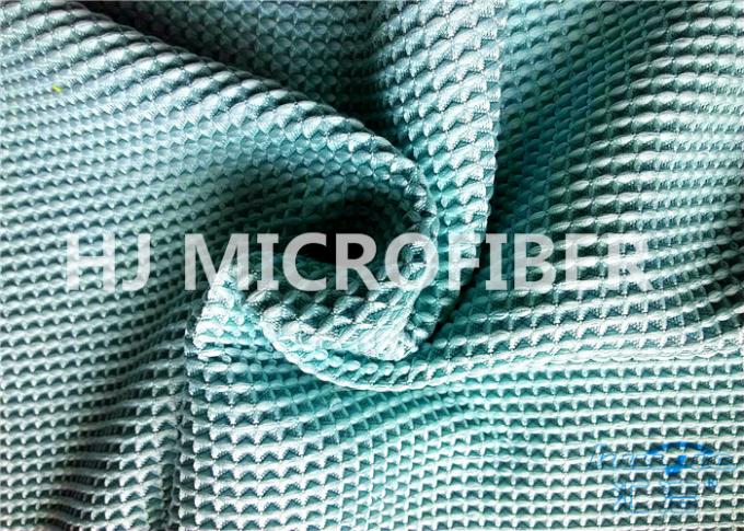 Полиэфир ткани Waffle Microfiber сини бирюзы & полиамид 300GSM