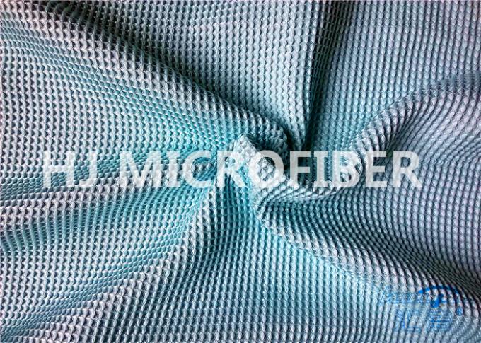 Полиэфир ткани Waffle Microfiber сини бирюзы & полиамид 300GSM
