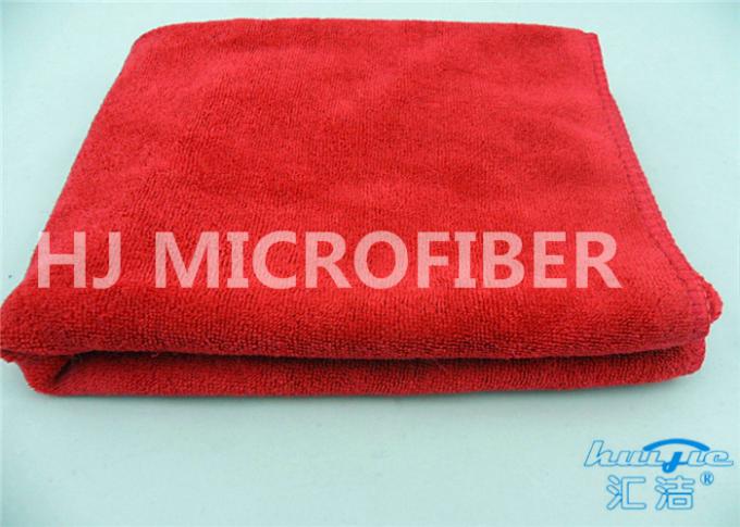 Microfiber Warp-Связало ткань чистки автомобиля красную/синь, полотенца Microfiber мытья автомобиля