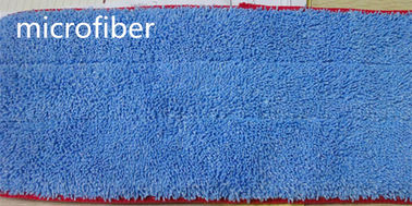 чистка пола ткани Моп пыли 13 * 47 Микрофибер голубая переплетая сшитая красным цветом