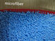 чистка пола ткани Моп пыли 13 * 47 Микрофибер голубая переплетая сшитая красным цветом