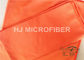 Ткани чистки Орандж автомобиля Microfiber полиэфира, полотенца автомобиля Microfiber суша