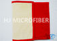 Красная пушистая Eco-Содружественная циновка Microfiber сильно absorbent с нутряной пеной
