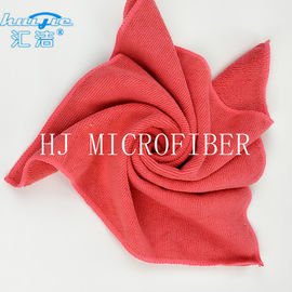 Ткань чистки Микрофибер красного цвета полотенца руки МИкрофибер поставщика ХУИДЖИЭ ДЛЯ домашней пользы