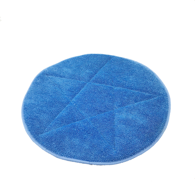 округлая форма пряжи PadsTwist Mop Microfiber диаметра 48cm голубая влажная