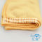 Связанное полотенце чистки домочадца ткани чистки 30*40км Микрофибер желтое пущенное по трубам