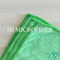 Уток зеленого цвета связал полотенце ткани чистки 20% полиамид 80% полиэстер небольшой сформированное решеткой