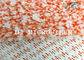 Оранжевая смешанная связанная ткань ватки коралла Микрофибер с твердотянутым проводом нейлона
