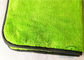 Зеленая ткань полотенца буферности плюша/высоко припудривания Microfiber абсорбциы для стекла Windows