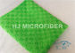 Зеленые полотенца кухни Microfiber absorbent Washable, исчерчивают свободную ткань Microfiber