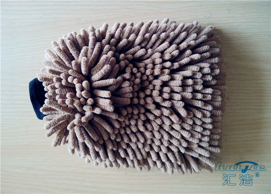 Перчатка 100% мытья автомобиля плюша полиэфира перчатки мытья Microfiber безшовного скреста свободная